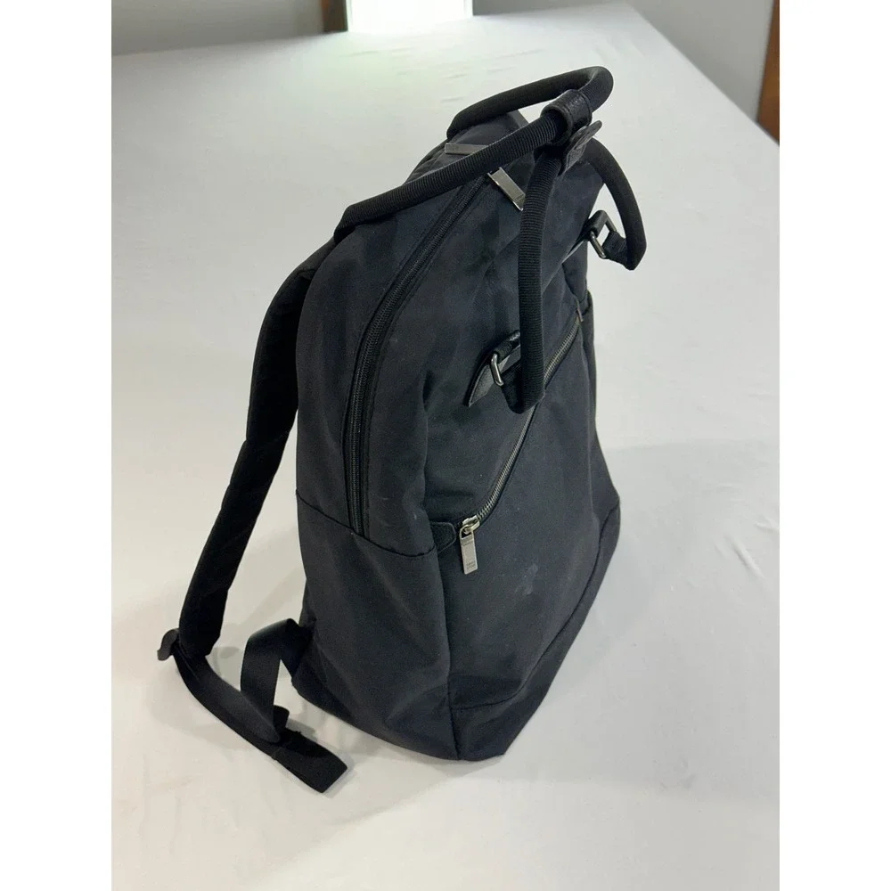 Open Story Commuter Backpack Black Nylon Laptop Bag Travel Work School Unisex